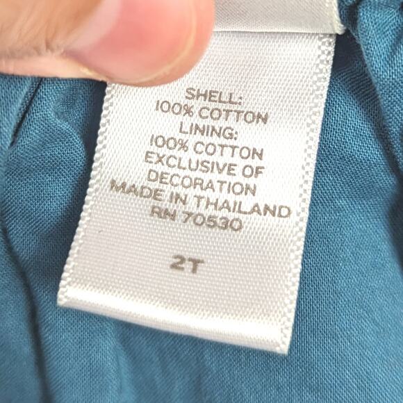 Janie and Jack Skirt Girls Sz 2T Green Embroidered 2010 Art Nouveau Fairy - Picture 6 of 6